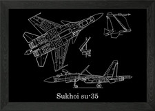 sukhoi su35 Gerahmtes Wandbild
