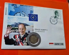 ORIGINAL DE MONACO 2009 PRINCE ALBERT NUMISBRIEF VORZÜGLICHER ZUSTAND