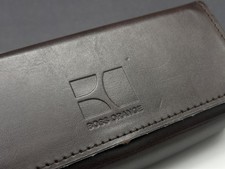 Boss Orange Brillenetui semi Hartschale  braun Kunstleder