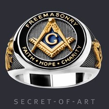 Freimaurer Ring Masonic Faith