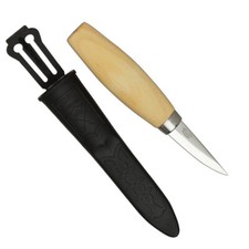 Morakniv Wood Carving 120, Kerbschnitzmesser mit High Carbonstahlklinge, 14028