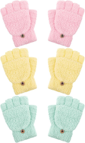 3er pack fingerlose handschuhe - 3er,