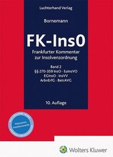 FK-InsO - Frankfurter Kommentar zur Insolvenzordnung Band 2 Frankfurter Kommenta