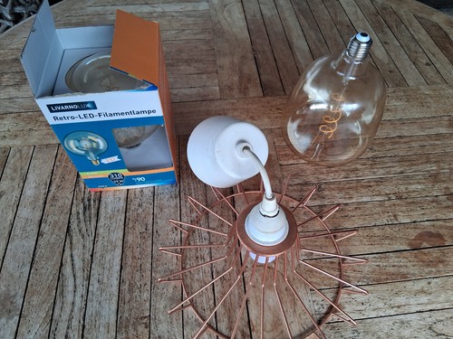 Retro led filamentlampe - retro, mit
