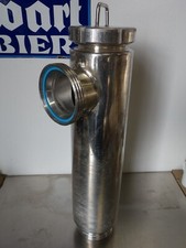 Eckrohrsieb Rohrsiebfilter Rohrsieb DN 100 / DN 90  Milchgewinde 1.4301