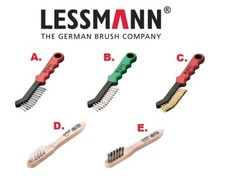 LESSMANN Industrie Drahtbürsten ROKI / Zündkerzenbürte stahl,messing,VA edelst.