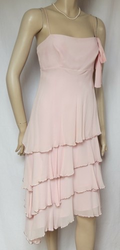 Seidenkleid rosa perlen - seidenkleid, 38