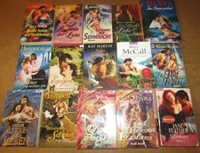 15 historische Liebesromane, mehrheitlich Taschenbücher, Serienromane Lesespuren