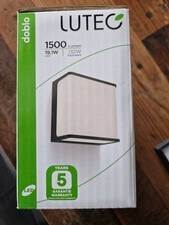 Lutec Außenlampe, LED Aussenleuchte 15x15 cm, Hofbeleuchtung sehr hell