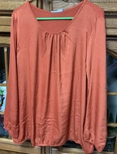 Janina Bluse Rostbraun Gr.48