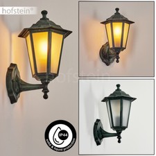 Terrassen Veranda Hof Garten Lampe schwarz/grün Lichteffekt Außen Wand Leuchte