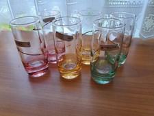 6 Schnapsgläser Stamper,  Made In Italy,  Bunt