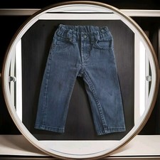 H&M Jungen Jeans Gr 86 Fit & Sqin Jeanshose Kinder Hose Anthrazit Schwarz