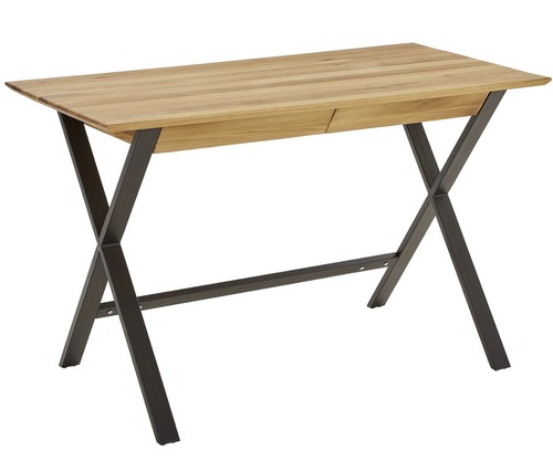 Schreibtisch wildeiche massiv - schreibtisch,