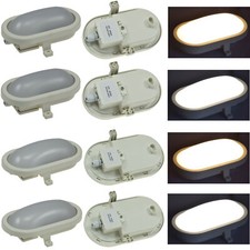 LED Feuchtraumleuchte Ovalleuchte Kellerleuchte für Nassraum IP44 Lampe 6W - 12W