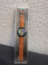 Vintage Swatch Chrono 90er – Swiss Made – Originalbox – Neon Design Sammlerstück