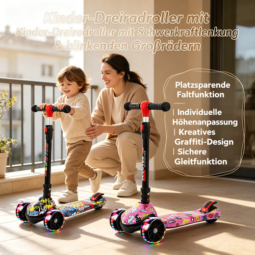 Klappbarer dreiradroller - klappbarer,