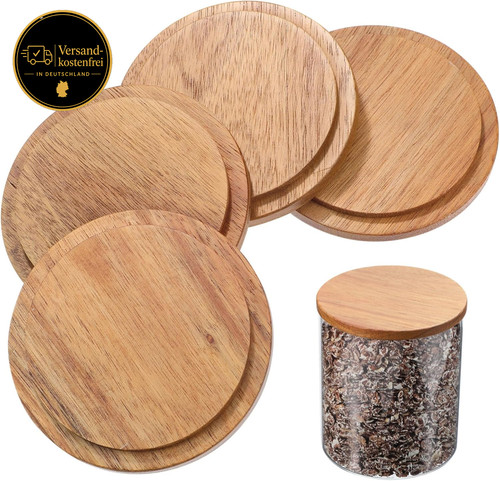Holz becherdeckel rund - 9, cm