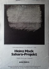 Heinz Mack Ausstellungsplakat