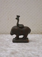 Bronze Design Figur Tapir Cobra Schlange Gefäß Vessel Incense Burner Vintage