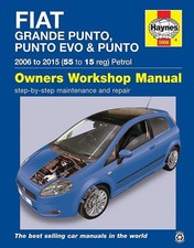 Reparaturhandbuch / -anleitung Fiat Punto, Grande Punto &  Evo 2006 - 2015 