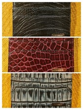 Moreschi - Kartenetui aus Python / Krokodilleder verschiedene Farben