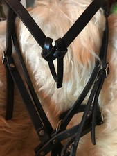 Gebissloser Zaum WB Leder schwarz