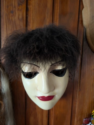Vintage wandmaske frauenkopf - vintage,