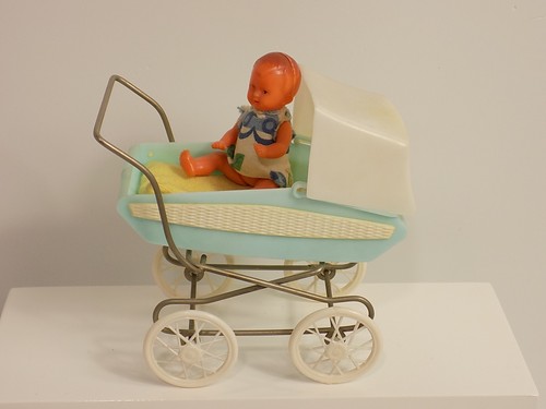 Vintage miniatur puppenwagen - vintage,