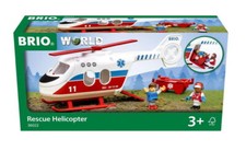 Brio World Eisenbahn Fahrzeug Rettungshubschrauber 4 Teile 36022