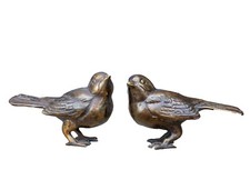 Bronze-Skulptur IDYL Paar Spatzen klein TM-164