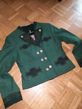 TRAUM-Janker ALMSACH Janker Trachtenjacke Dirndljacke Grün bestickt Gr34-38 AW45