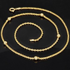 Kordelkette Goldkette mit