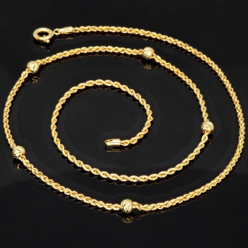 Kordelkette goldkette mit - kordelkette,