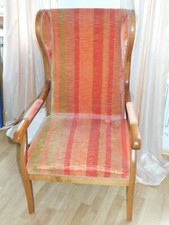 Ohrenbackensessel Biedermeier wohl 2 Zeit Kirschbaum, sehr Dekorativ! 