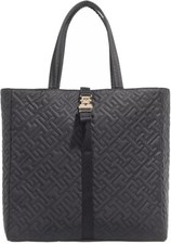 Tommy Hilfiger Damen Handtasche Flow Tote Shopper Schwarz AW0AW14495