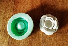 Silikonform Gießform Rose / Blume Kerzenhalter für Stabke Raysin Kerafdlott Gips