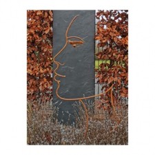 Schatten-Gesicht Frau, Metall