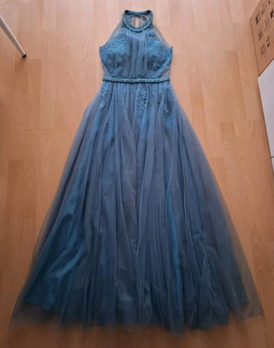 Abendkleid mit zierbesatz - abendkleid,