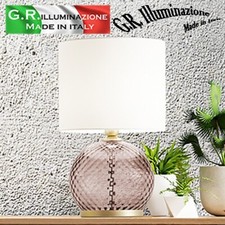 Moderne Tischlampe Kupfer-Glas