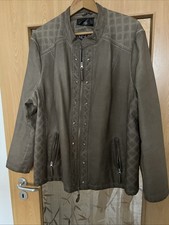 Elegante Damen Kunstleder Jacke Braun Größe 46 48 50 bpc Selection