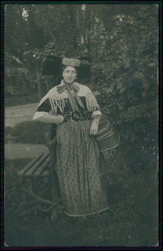 Foto hessen tracht haube - foto, ak