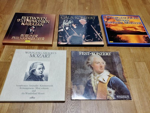 Vinyl schallplatten boxen - 5x,
