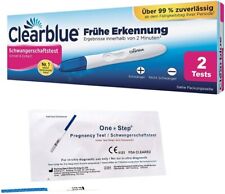 2 x Clearblue Schwangerschaftstest Frühtest inkl. 5 Markentests im Vorteilspack