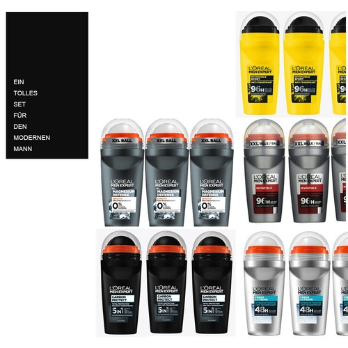 Xxl mix 15x50ml loreal men - loreal,