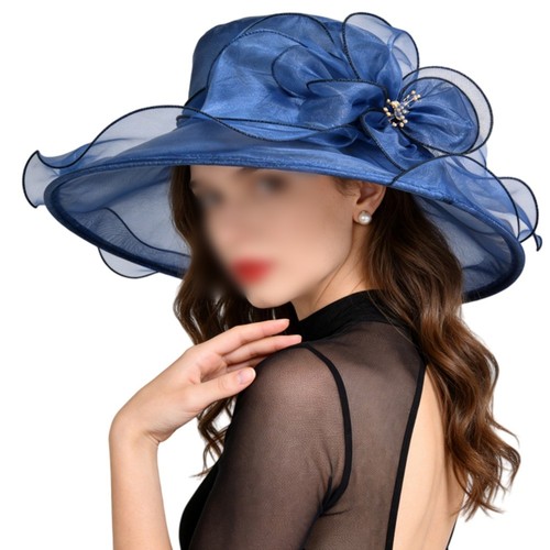 Organza fascinator hut mode - hut,