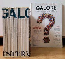Galore - Das Interview Magazin/Jahrgang 2015 & 2016/16 Zeitschriften/Top Preis/