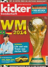 Sportmagazin Kicker Sonderheft Fussball WM 2014 in Brasilien plus Kicker Extra