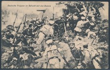 Kiautschou AK Gefecht mit Boxern Tsingtau 1909 nach Oberilm (1454)