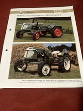 Güldner Traktor Schlepper Geräteträger 1953 Weltbild AZK / ADN AFS Prospekt